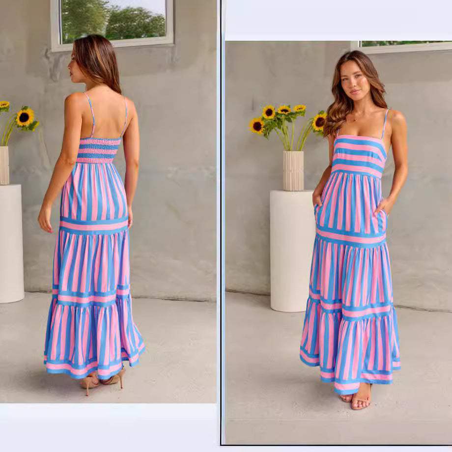 Women's light Striped Dress – Ideal for Summer